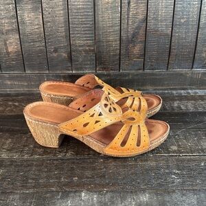 Volks Walkers brown tan sandals  size 39